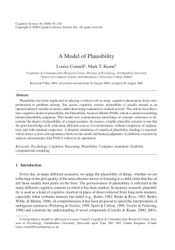 A Model of Plausibility
