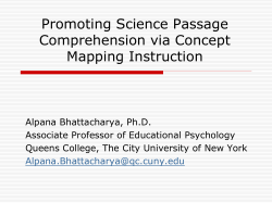 Concept Mapping and Reading Comprehension