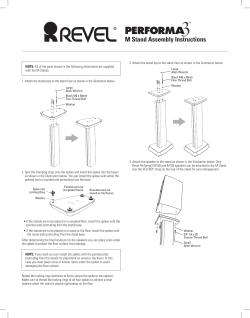 M Stand Assembly Instructions