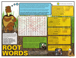 Root Words Answers - Smithsonian Education