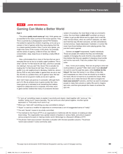 Gaming Can Make a Better World