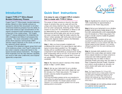 Cogent Type-C Silica-Based Bonded Stationary Phases