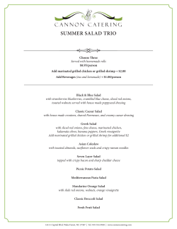 summer salad trio