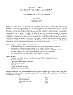 OIMB Invert Syllabus