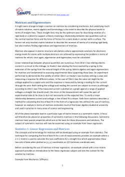 Matrices and Eigenvectors
