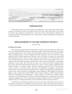 Needleworkers and Sewing Implements