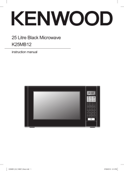 25 Litre Black Microwave K25MB12