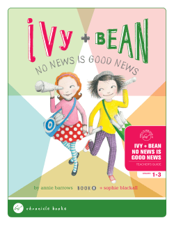 Teacher`s Guide for Ivy and Bean: No News is