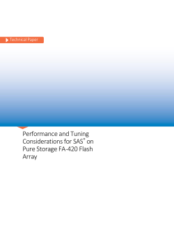 Performance and Tuning Considerations for SAS&reg; on