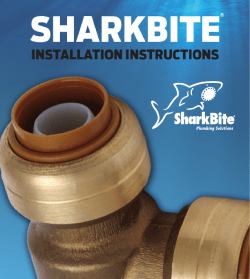 Sharkbite INSTALL Instructions