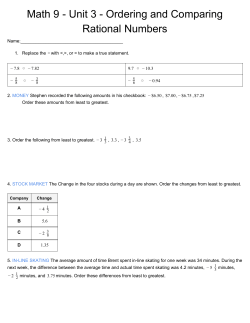 Math9-Unit3-OrderingandComparingRationalNumbers 1