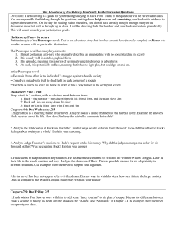 The Adventures of Huckleberry Finn Study Guide