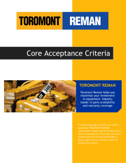 Core Acceptance Criteria