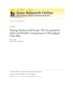 Playing Chicken with People - Iowa Research Online