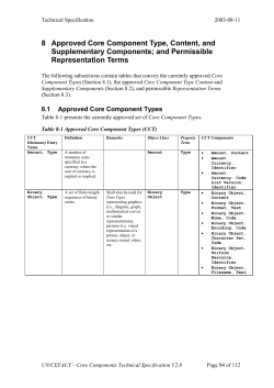 CEFACT CCTS Version 2pt0extract