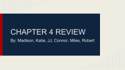 chapter 4 review - Clayton School District