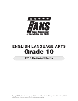 Grade 10 - Texas Student Data System