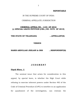 Crl.A.1144 of 2016, The State of Telangana vs Habib Abdullah
