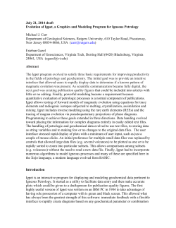 Igpet Evolution, a Graphics and Modeling Program for