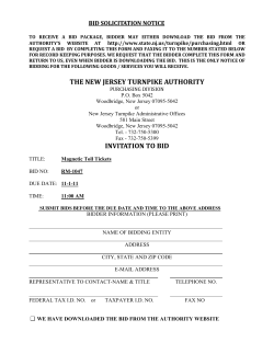 bid solicitation notice