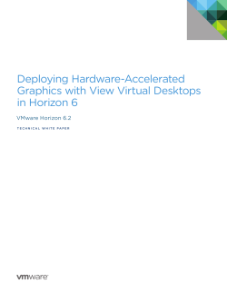 Deploying Hardware-Accelerated Graphics with View