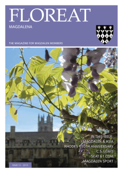 MAGDALENA - Magdalen College Oxford