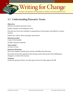 3.1 understatnding pejorative t