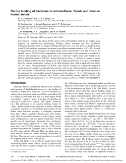 On the binding of electrons to nitromethane: Dipole and valence
