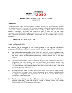 JOB ADVERTS FOR DIRECTORS