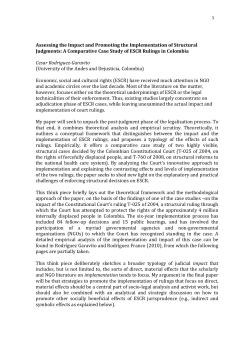 A Comparative Case Study of ESCR Rulings in Colom - ESCR-Net