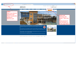 FIRST: Open your internet browser to the Alston Construction