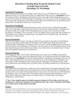 IMPORTANT - Location Change for Workshops