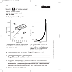CHAPTER POPULATION BIOLOGY