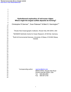 Hydrothermal exploration of mid-ocean ridges: Where might the
