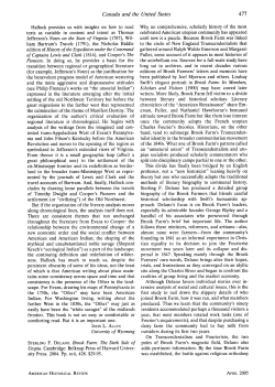 Canada and the United States - The American Historical Review