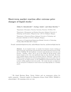 Short-term market reaction after extreme price changes of liquid stocks