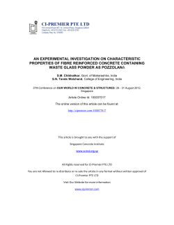 AN EXPERIMENTAL INVESTIGATION ON CHARACTERISTIC