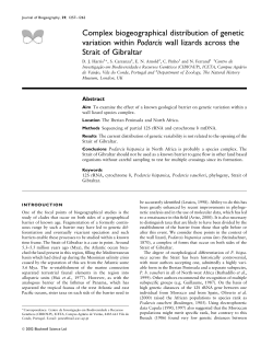 Complex biogeographical distribution of genetic