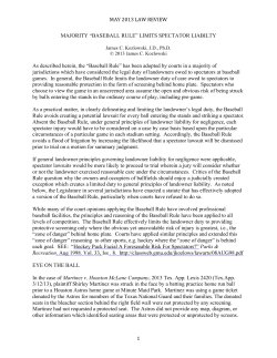 BASEBALL RULE - Gmu - George Mason University