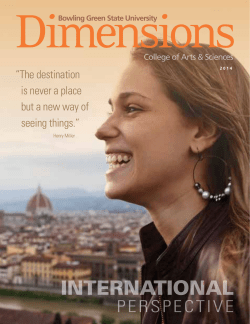 BGSU Dimensions Magazine - Bowling Green State University