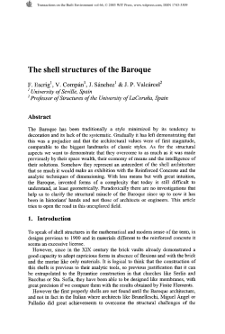 The shell structures of the Baroque