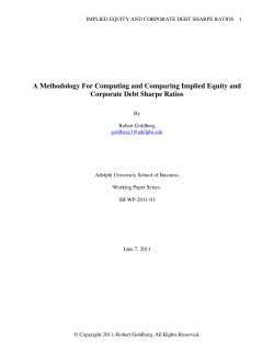 A Methodology For Computing and Comparing Implied Equity and