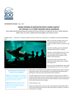 grand opening of renovated rocky shores habitat set for may 11 at