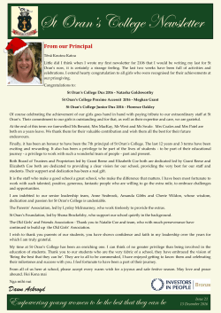 Newsletter No.21 dated 13 December 2016
