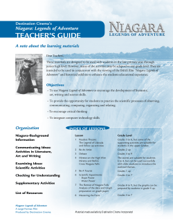 TeaCher`s GuiDe - Niagara Adventure Theater