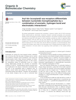 Aryl-bis-(scorpiand)-aza receptors differentiate between nucleotide