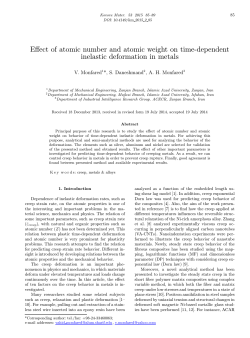 Effect of atomic number and atomic weight on time