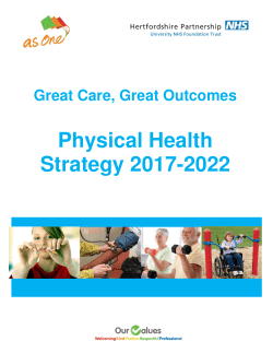 Physical Health Strategy 2017-2022