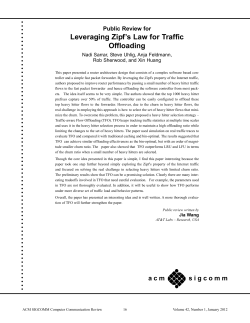 Leveraging Zipf`s law for traffic offloading