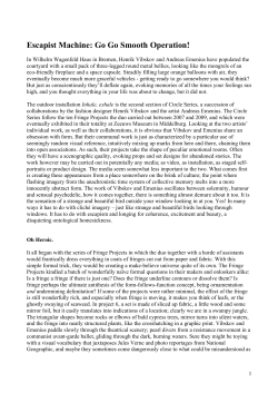 Escapist Machine: Go Go Smooth Operation!